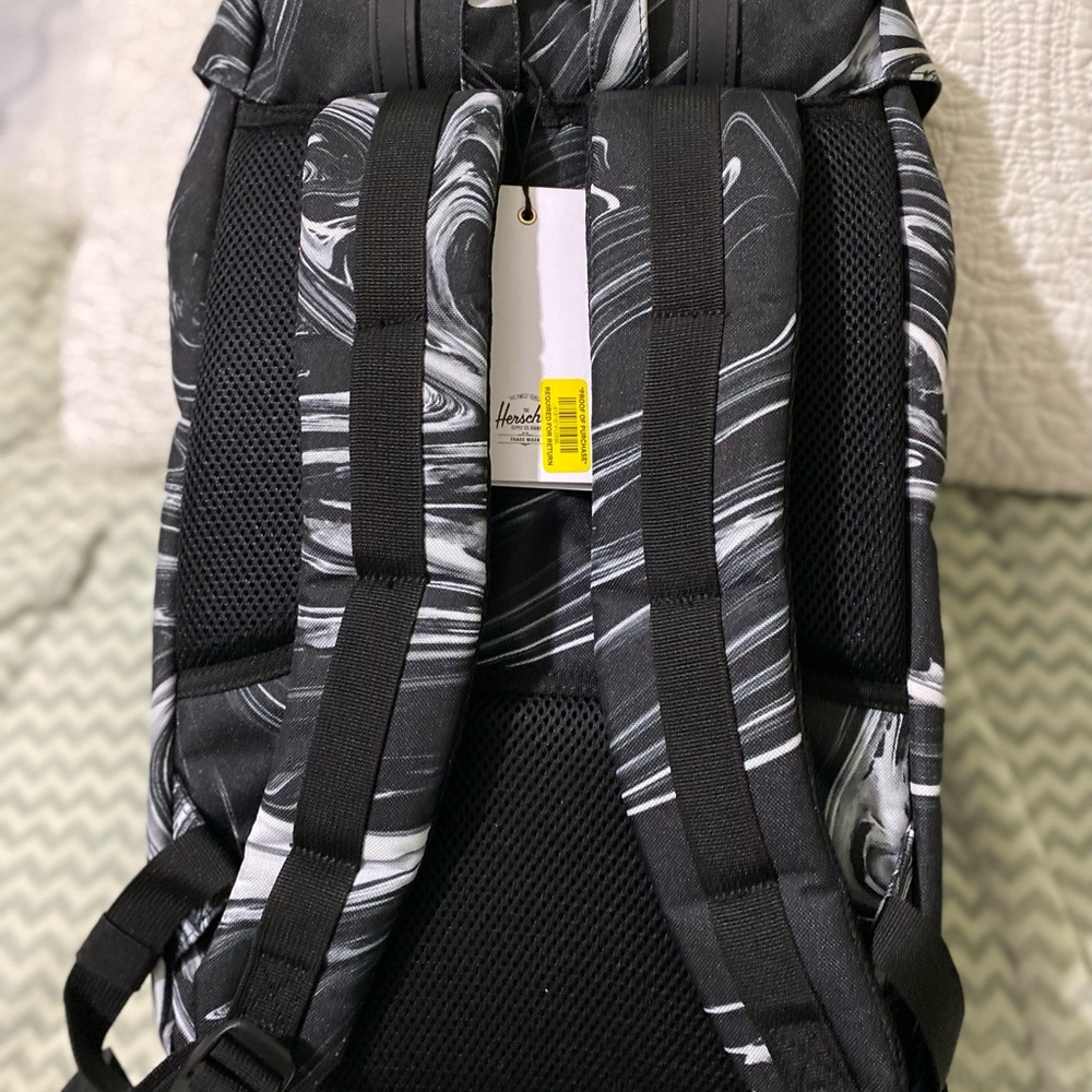 Herschel Supply Co. Little America Mid Volume Backpack 17L In Paint Black/White - Picture 4 of 13